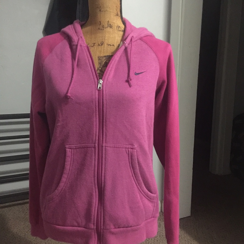 Nike zip up hooded jacket